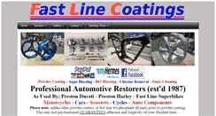 Desktop Screenshot of fastlinecoatings.co.uk