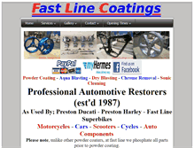 Tablet Screenshot of fastlinecoatings.co.uk